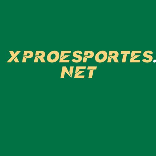 Logo da XPROESPORTES.NET